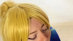 Sexy amateur blonde blowjob amp cumshot HD