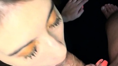 Tit fucked busty brunette blowjob babe sexy pov action