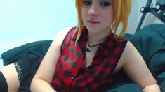 The Most Beautiful Redhead 19yo Teen Masturbating on Webcam