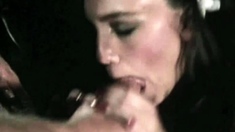hardcore amateur blowjob and cumshot on the face