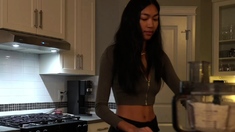 Close up teen masturbation