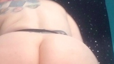 Amateur grabbing big boobs tease