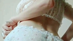 Amateur Teen with Huge Dildo Masturbating on Webcam