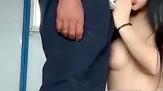 Japanese teen blowjob and hard fuck uncensored