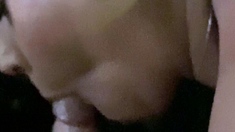 Brunette hookup amateur blowjob and dirtytalk sexdate