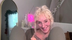 Blonde Foot Fetish on Cam