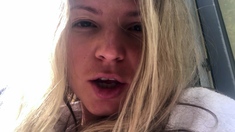 Blonde teen Sierras first erotic masturbation video