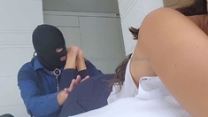 Sexy amateur girl masturbating with her pink adult toy
