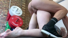 Glam blonde ass cumshot after hardcore anal