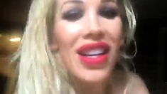 Amateur blond girl with big boobs getting fucked