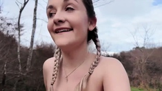 Chubby Brunette Big Boobs Dildo Masturbation