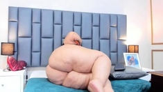 Australian BBW with big boobs gives blowjob