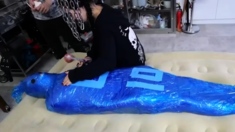 Older Man Mummified With Pierced Nipples – Mistress