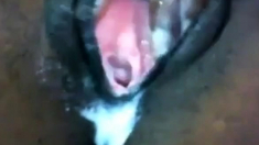 creamy black pussy close up 65