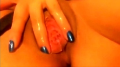 beautiful latina taking naked selfie